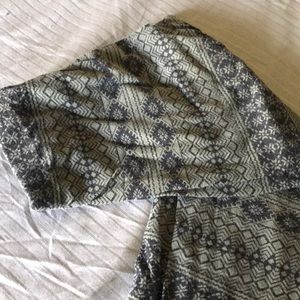 Hunter green and black leggings